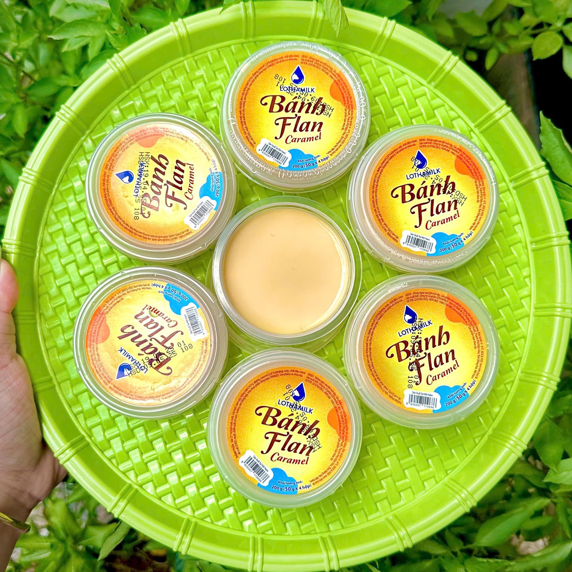 2 BÁNH FLAN LÀM TỪ SỮA THANH TRÙNG LONG THÀNH LOTHAMILK-duoc-ban-tai-Hồng Nhi Gỏi Cuốn & Bò Bía - Bình Tân