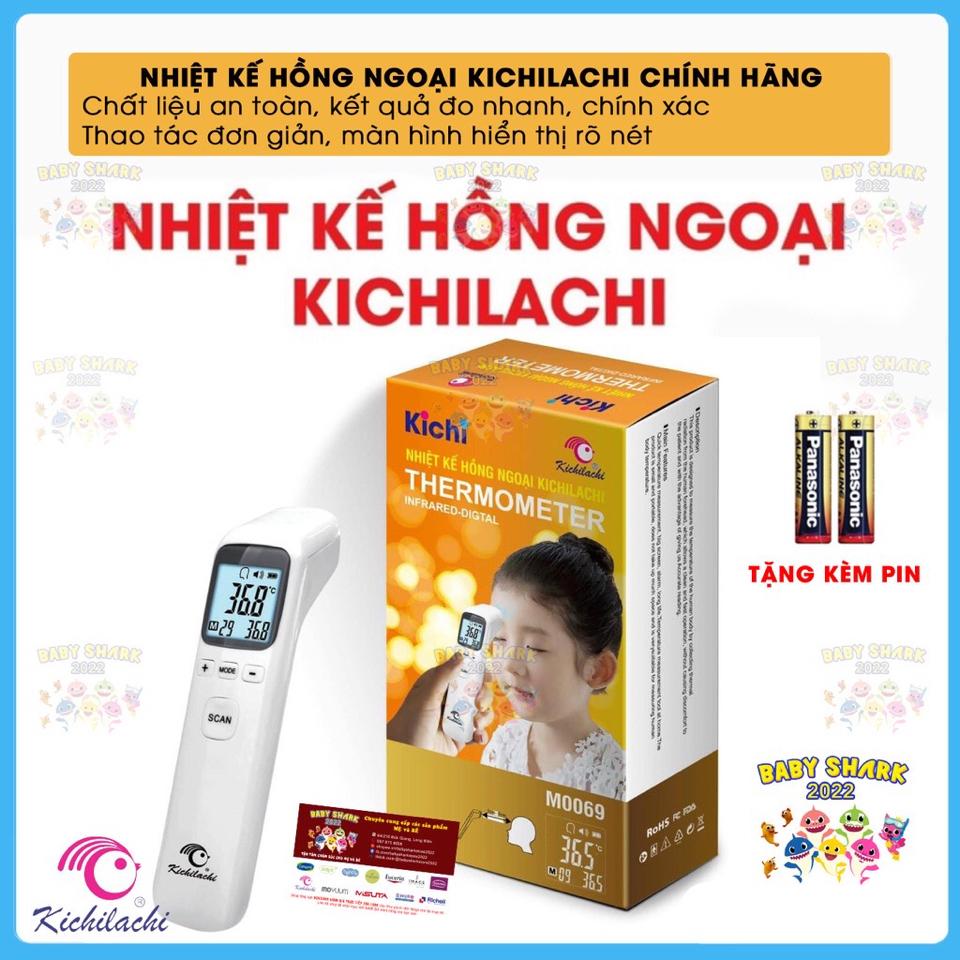 Nhiệt kế Hồng ngoại đo thân nhiệt và ngoài Kichi-duoc-ban-tai-Shop Mẹ và Bé Thuỳ Dương