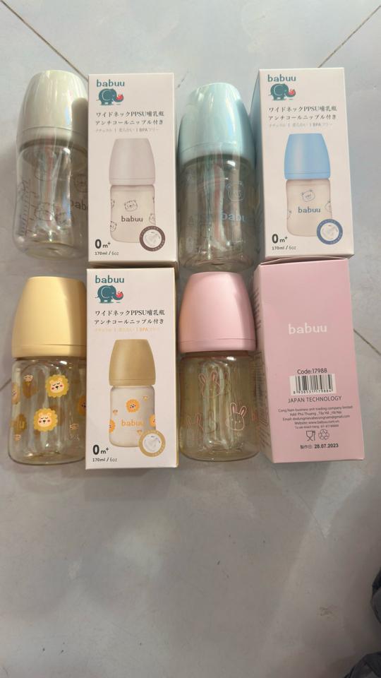 Bình sữa Babu ppsu 170 ml-duoc-ban-tai-Shop Mẹ và Bé Thuỳ Dương