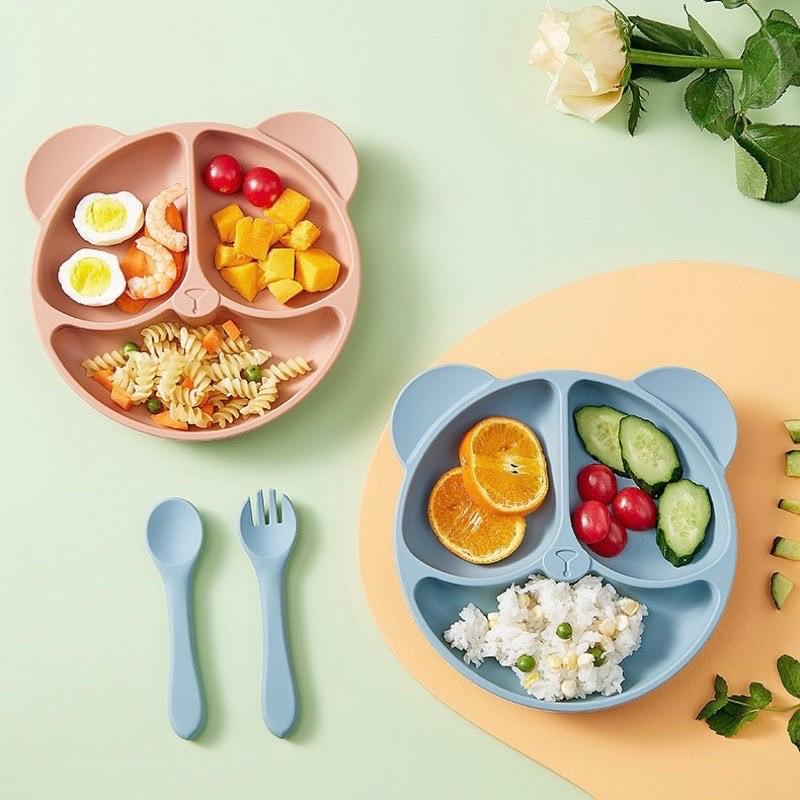 Khay gấu để hít 3 ngăn silicon-duoc-ban-tai-Shop Mẹ và Bé Thuỳ Dương