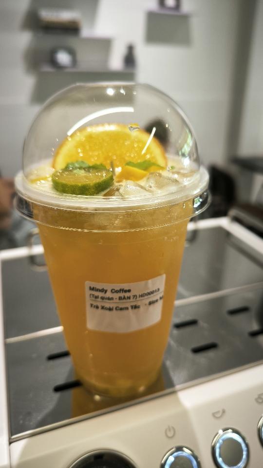Trà Xoài Cam Tắc -duoc-ban-tai-Mindy  Coffee