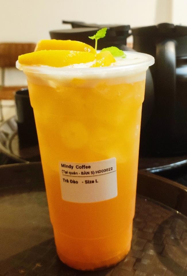 Trà Đào -duoc-ban-tai-Mindy  Coffee