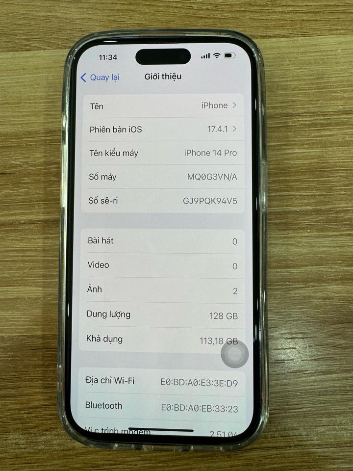 14 pro 128gb trắng gold -duoc-ban-tai-Hùng Thùy apple