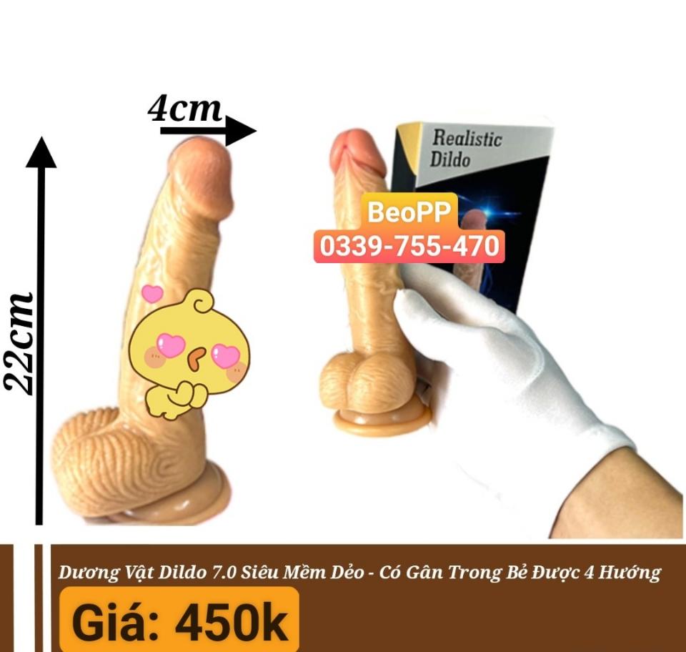Dildo 7.0 In Siêu mềm dẻo - Gân - Bẽ 4 hướng-duoc-ban-tai-Beo Store