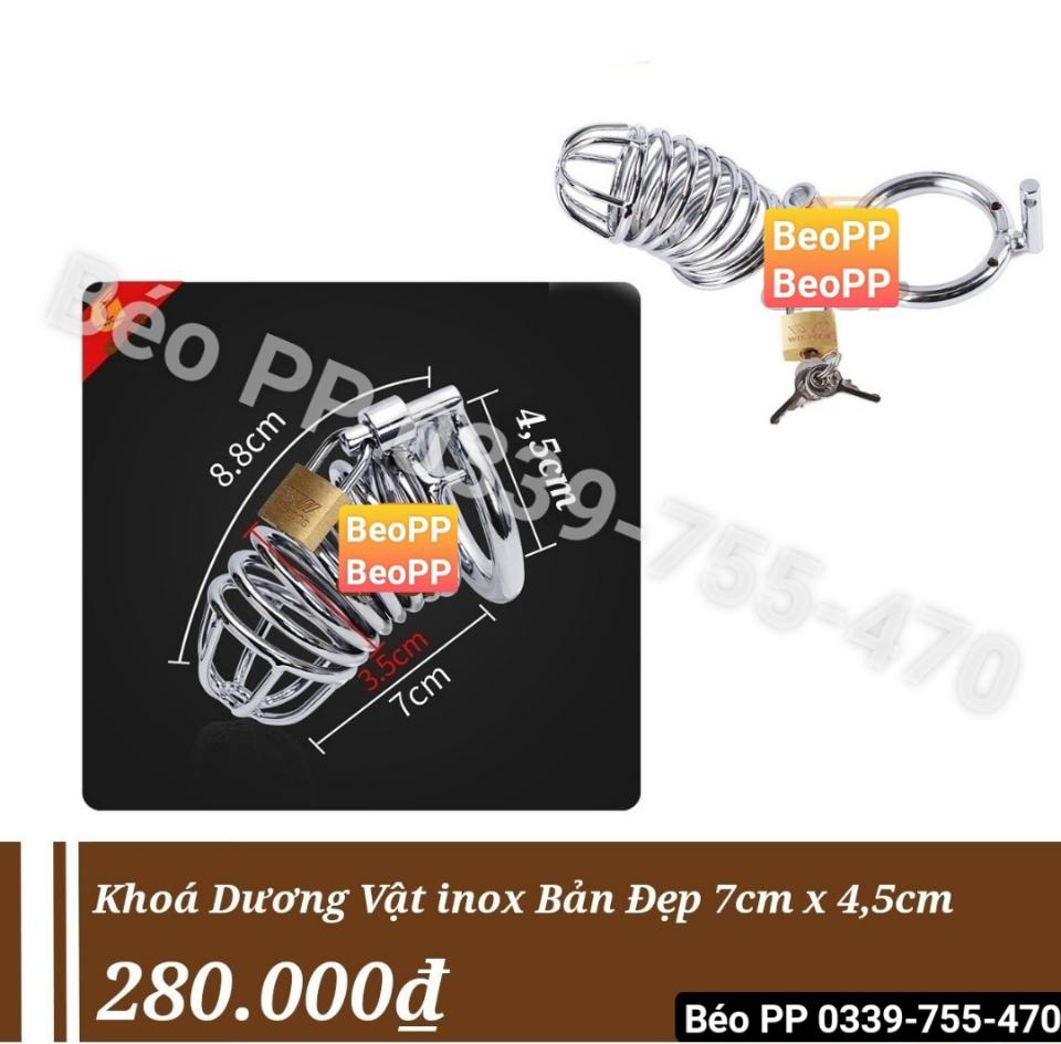 Khóa Dương Vật Bản Đẹp 7cm × 4.5cm-duoc-ban-tai-Beo Popper USA