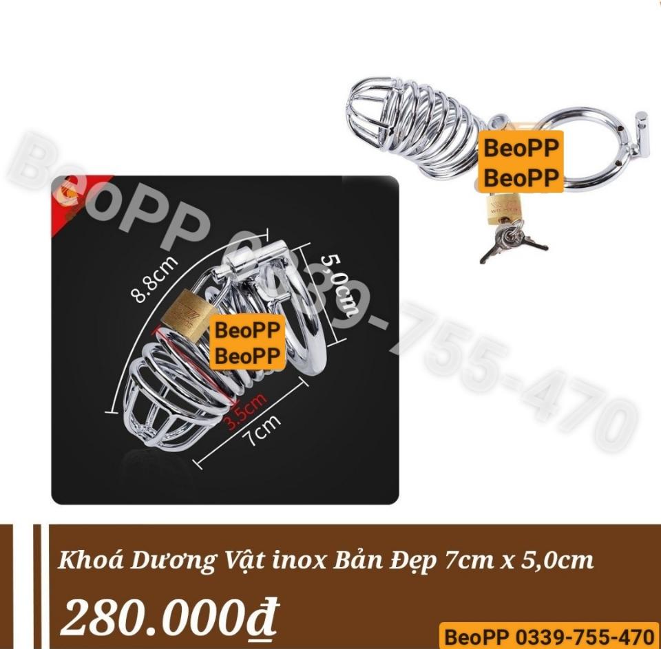 Khóa Dương Vật Bản Đẹp 7cm × 5cm-duoc-ban-tai-Beo Popper USA