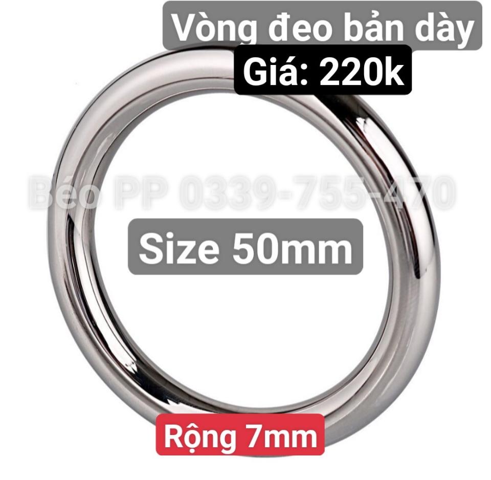 Vòng đeo Inox bản dày 6mm - Size 50mm-duoc-ban-tai-Beo Popper USA