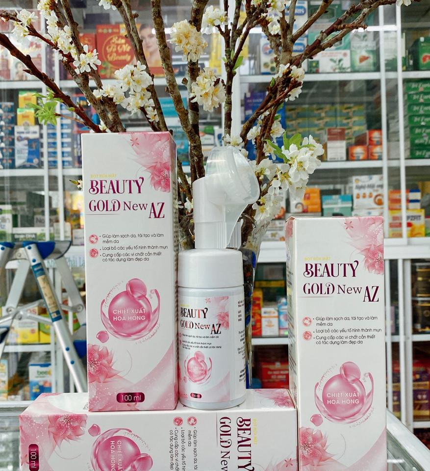 Sữa rửa mặt Beauty Gold new Az-duoc-ban-tai-Nhà Thuốc Huỳnh Ngân