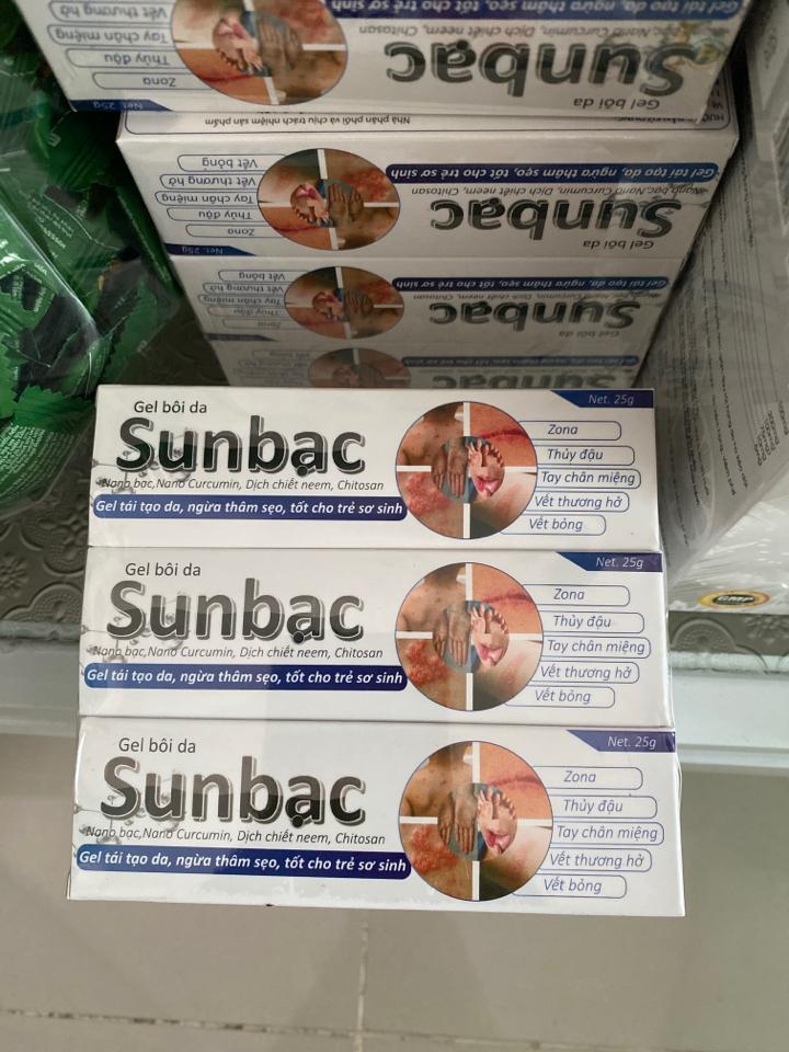 Gel bôi Sunbạc-duoc-ban-tai-Nhà Thuốc Huỳnh Ngân