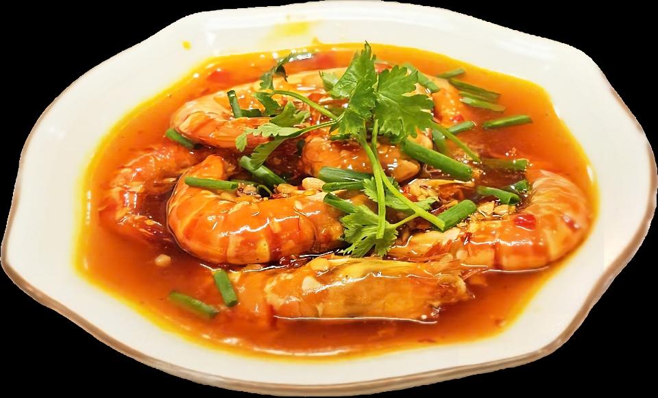 19. Braised Shrimp & Rice-duoc-ban-tai-HALAL INDRAPURA