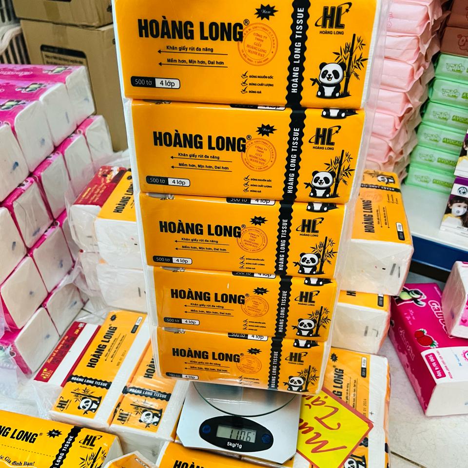 Lốc 5 Gói Khăn Giấy Gấu Trúc Hoàng Long Hàng Loại 1 Siêu Dai Mềm Mịn 500 Tờ 4 Lớp -duoc-ban-tai-2TShop.Dealgiatot