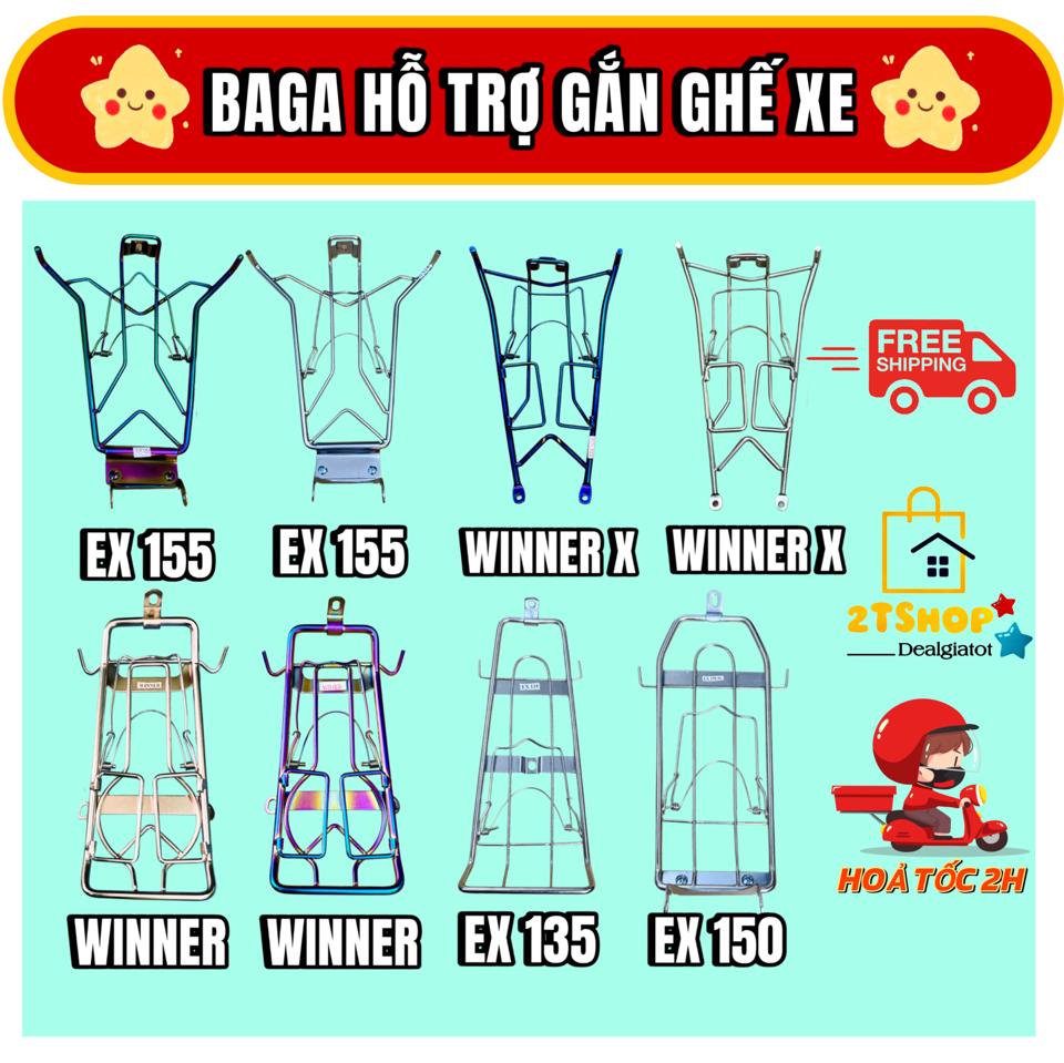 Combo Baga Và Ghế Đi Xe Cho Bé Dành Cho Xe Exciter(135-150-155), Winner, Winner X-duoc-ban-tai-2TShop.Dealgiatot