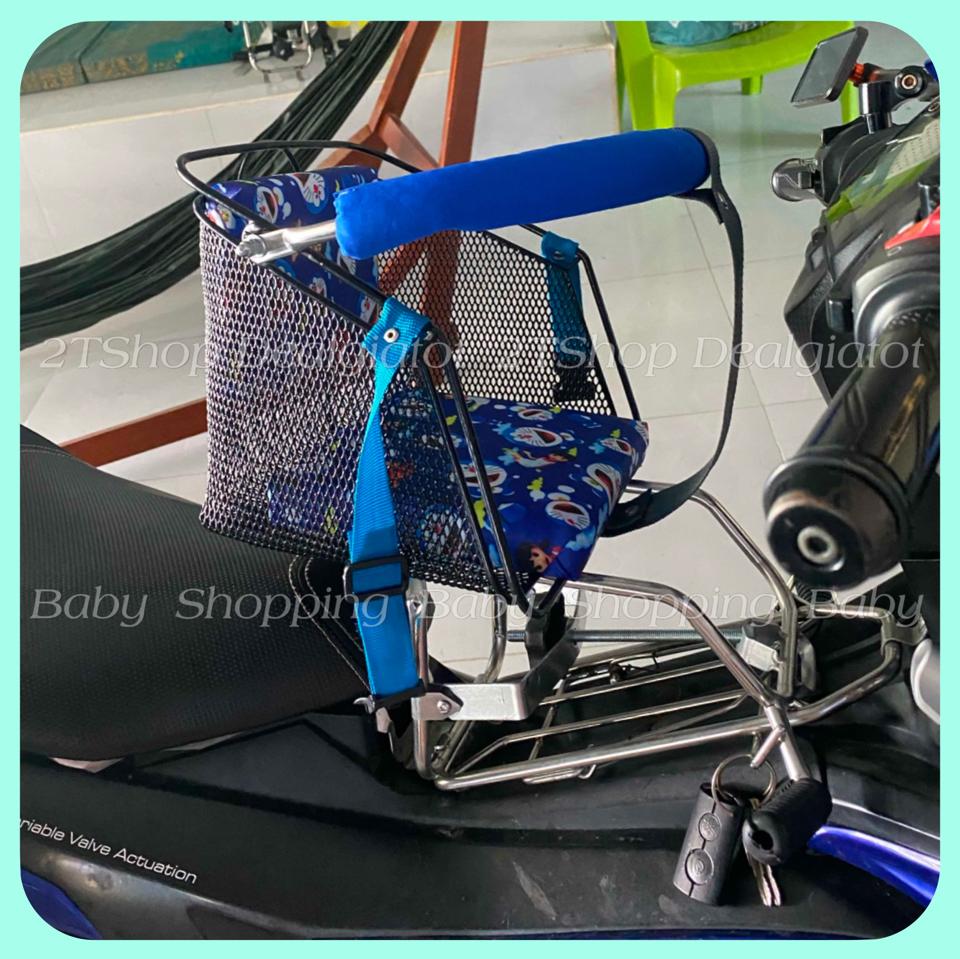 Ghế Ngồi Xe Máy Cho Bé Dưới 2 Tuổi Có Tựa Lưng - Ghế Lưới Sắt Dành Cho Xe Exciter(135-150-155), Winner, Winner X, Satria, Raider..-duoc-ban-tai-2TShop.Dealgiatot