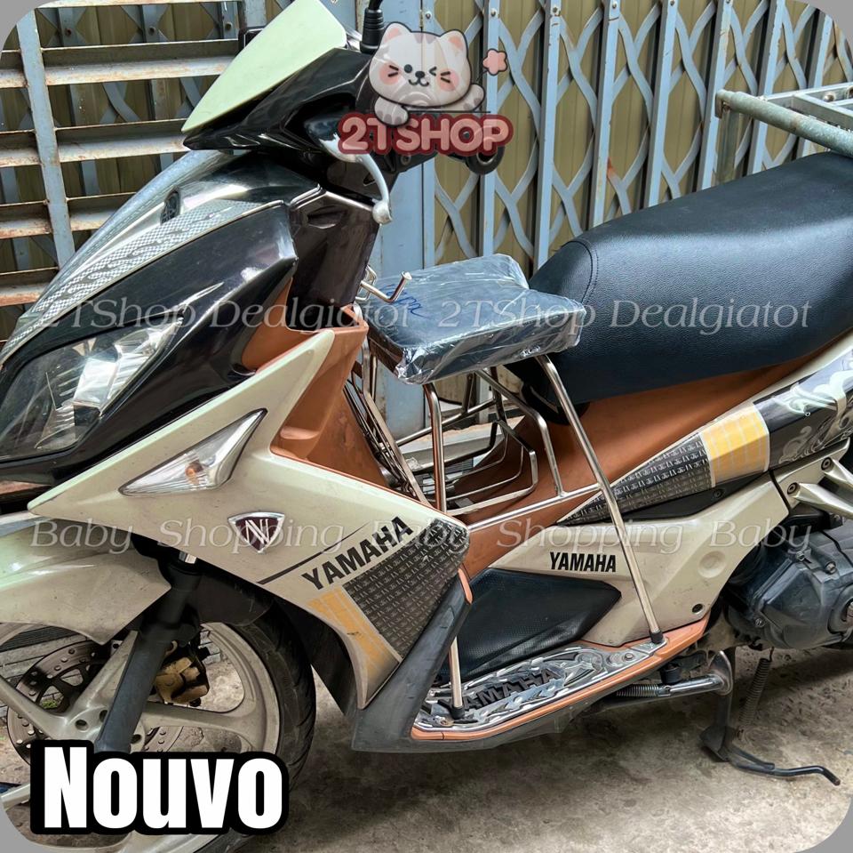 Ghế Đôn Ngồi Xe Máy Cho Bé Trên 2 Tuổi - Dành Cho Xe AB(AirBlade),PCX,Nouvo,Hayate - LOẠI INOX DÀY Sao chép-duoc-ban-tai-2TShop.Dealgiatot