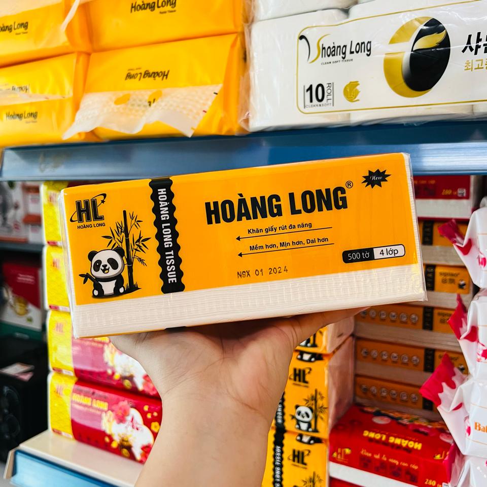 Lốc 5 Gói Khăn Giấy Gấu Trúc Hoàng Long Hàng Loại 1 Siêu Dai Mềm Mịn 500 Tờ 4 Lớp -duoc-ban-tai-2TShop.Dealgiatot