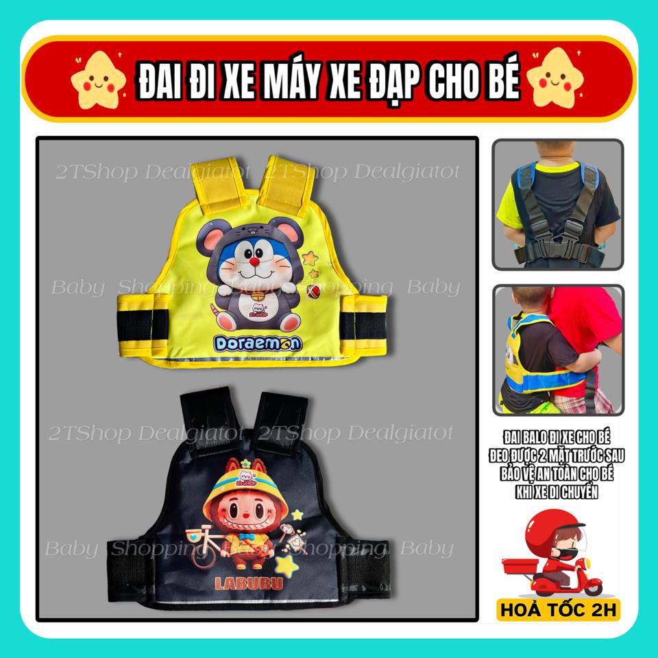 Đai Đi Xe Máy Xe Đạp Cho Bé - Đai Balo Đeo Được 2 Mặt Trước Sau Bảo Vệ An Toàn Cho Bé Khi Đi Xe-duoc-ban-tai-2TShop.Dealgiatot