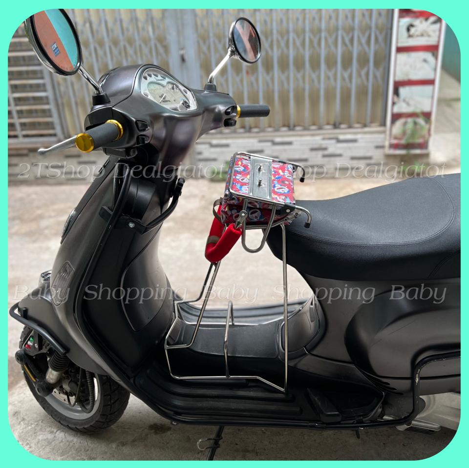 Ghế Ngồi Xe Máy Cho Bé Dưới 2 Tuổi Có Tựa Lưng - Dành Cho Xe Vespa LX, Vespa Sprint, Primavera, GTS-duoc-ban-tai-2TShop.Dealgiatot