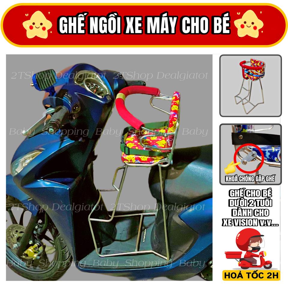 Ghế Ngồi Xe Máy Cho Bé Dưới 2 Tuổi Có Tựa Lưng - Dành Cho Xe Vision-duoc-ban-tai-2TShop.Dealgiatot