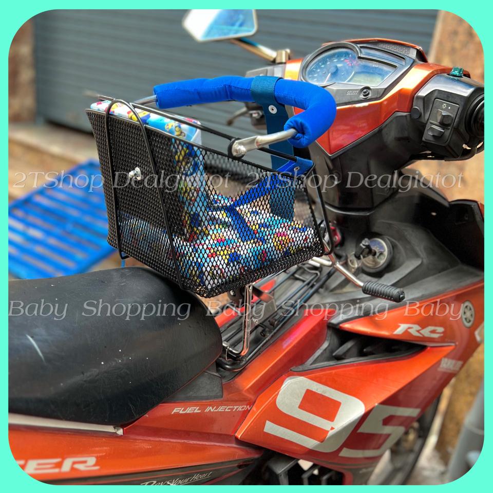 Ghế Ngồi Xe Máy Cho Bé Dưới 2 Tuổi Có Tựa Lưng - Ghế Lưới Sắt Dành Cho Xe Exciter(135-150-155), Winner, Winner X, Satria, Raider..-duoc-ban-tai-2TShop.Dealgiatot