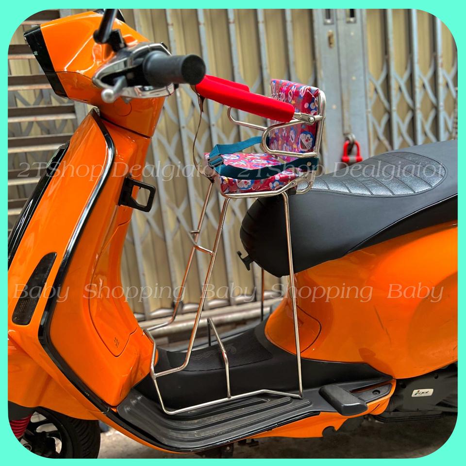 Ghế Ngồi Xe Máy Cho Bé Dưới 2 Tuổi Có Tựa Lưng - Dành Cho Xe Vespa LX, Vespa Sprint, Primavera, GTS-duoc-ban-tai-2TShop.Dealgiatot