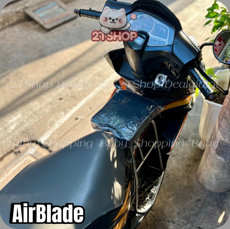 Ghế Đôn Ngồi Xe Máy Cho Bé Trên 2 Tuổi - Dành Cho Xe AB(AirBlade),PCX,Nouvo,Hayate - LOẠI INOX DÀY Sao chép-duoc-ban-tai-2TShop.Dealgiatot