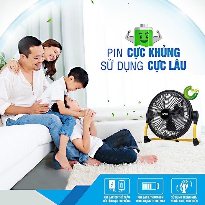 Quạt Sạc Cao Cấp AC ARF01D113 Công Suất 10W Cánh 10 Inch, Pin Lithium-ion 7500mAh Hàng Chính Hãng-duoc-ban-tai-2TShop.Dealgiatot