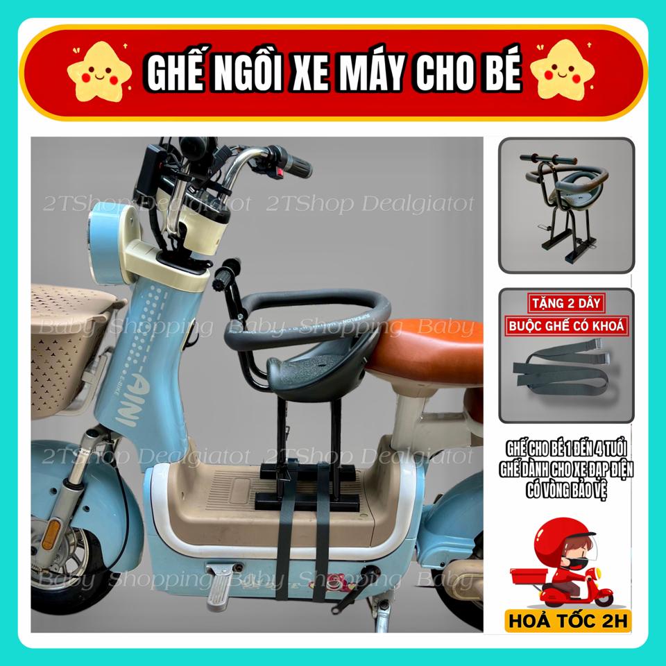 Ghế Ngồi Xe Điện Cho Bé Có Vòng Bảo Vệ An Toàn - Tặng Kèm Dây Buộc Ghế Có Khoá-duoc-ban-tai-2TShop.Dealgiatot
