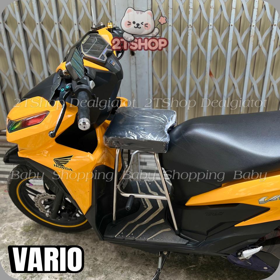 Ghế Đôn Ngồi Xe Máy Cho Bé Trên 2 Tuổi - Dành Cho Xe Vario, Luvias, Freego, Click, Click Thái, Fino - LOẠI INOX DÀY Sao chép-duoc-ban-tai-2TShop.Dealgiatot