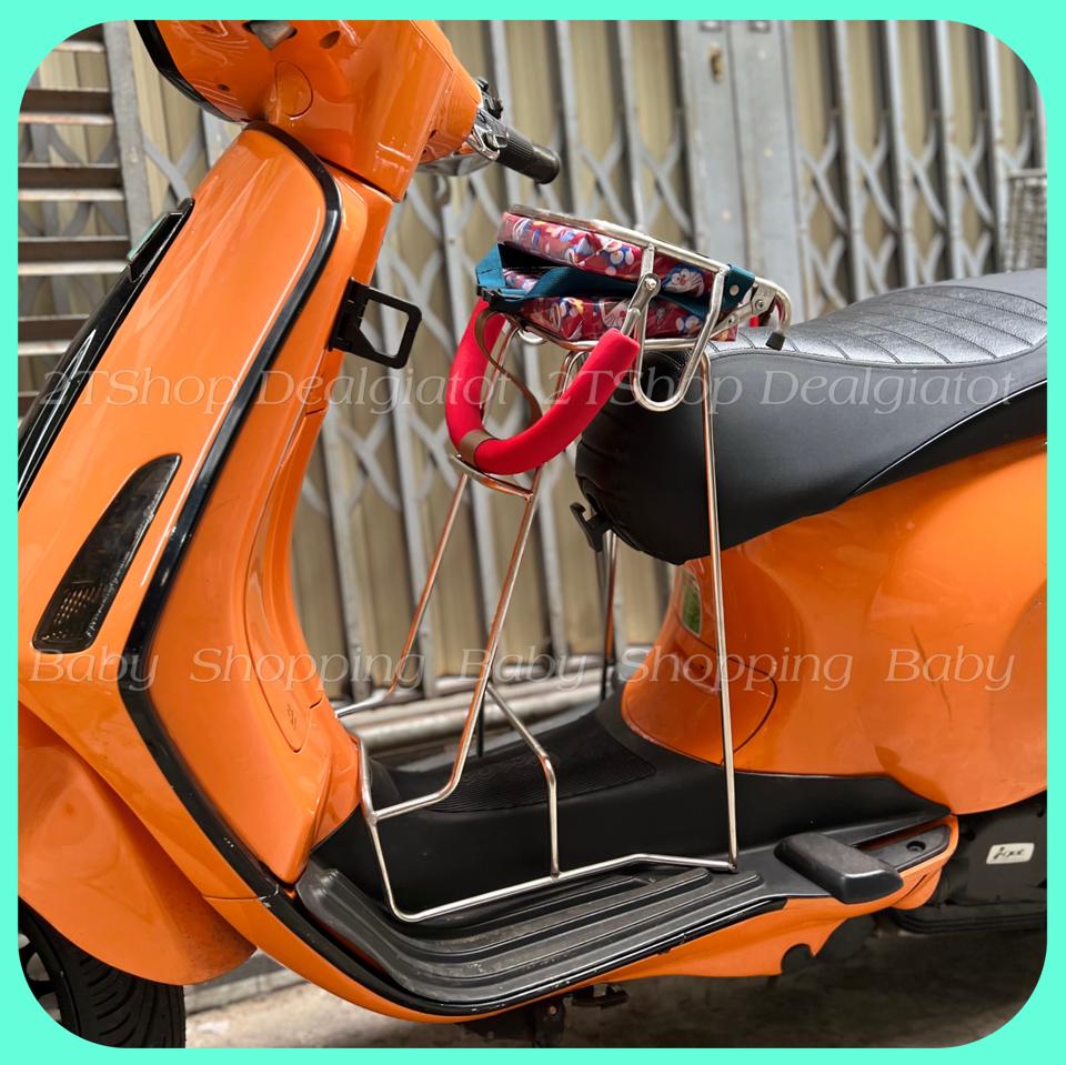 Ghế Ngồi Xe Máy Cho Bé Dưới 2 Tuổi Có Tựa Lưng - Dành Cho Xe Vespa LX, Vespa Sprint, Primavera, GTS-duoc-ban-tai-2TShop.Dealgiatot