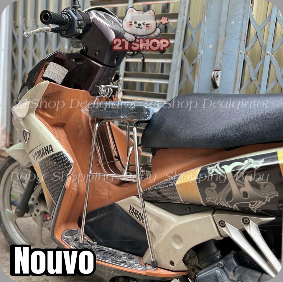 Ghế Đôn Ngồi Xe Máy Cho Bé Trên 2 Tuổi - Dành Cho Xe AB(AirBlade),PCX,Nouvo,Hayate - LOẠI INOX DÀY Sao chép-duoc-ban-tai-2TShop.Dealgiatot