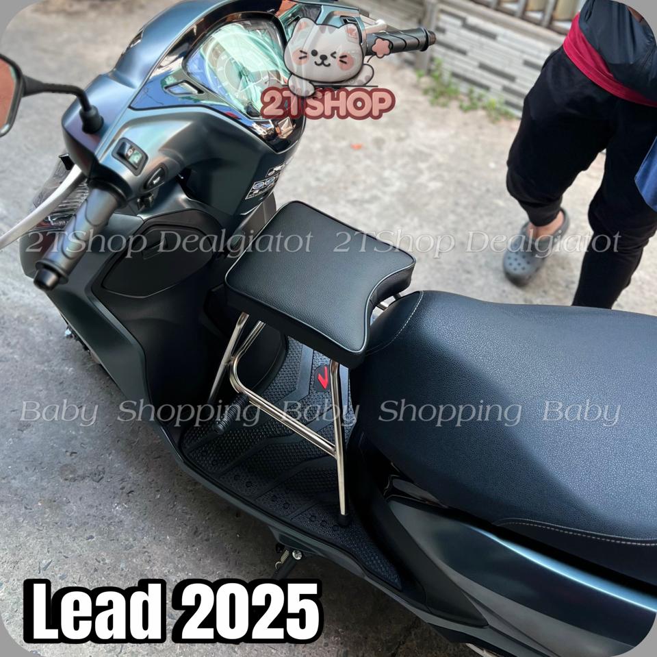 Ghế Đôn Ngồi Xe Máy Cho Bé Trên 2 Tuổi - Dành Cho Xe Lead,SCR,Spacy,Mio,Acruzo,Scoopy, Latte,Elite  - LOẠI INOX DÀY Sao chép-duoc-ban-tai-2TShop.Dealgiatot