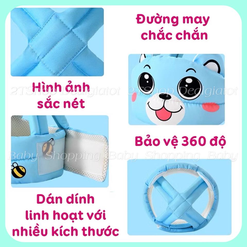 Mũ bảo vệ đầu cho bé, mũ chống ngã, chống va chạm in hình họa tiết xinh xắn-duoc-ban-tai-2TShop.Dealgiatot