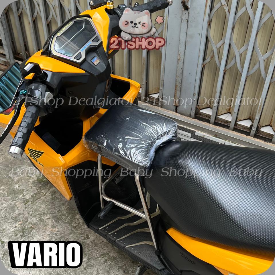 Ghế Đôn Ngồi Xe Máy Cho Bé Trên 2 Tuổi - Dành Cho Xe Vario, Luvias, Freego, Click, Click Thái, Fino - LOẠI INOX DÀY Sao chép-duoc-ban-tai-2TShop.Dealgiatot