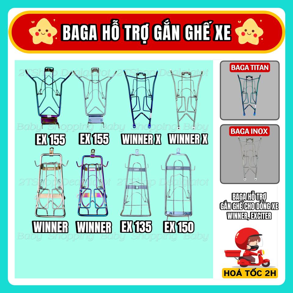 Baga Giữa Gắn Xe Exciter Winner (Inox, Titan) Hỗ Trợ Gắn Ghế Ngồi Xe Cho Bé-duoc-ban-tai-2TShop.Dealgiatot