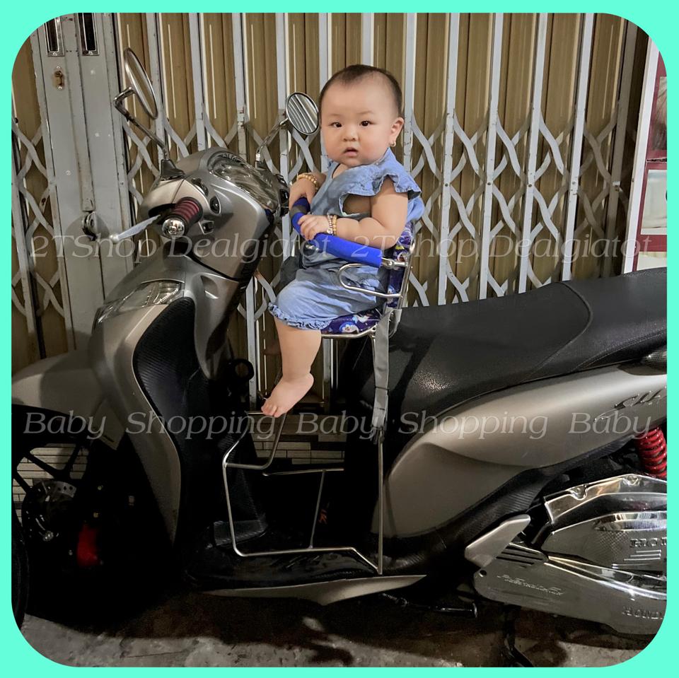 Ghế Ngồi Xe Máy Cho Bé Dưới 2 Tuổi Có Tựa Lưng - Dành Cho Xe SH Mode, Janus-duoc-ban-tai-2TShop.Dealgiatot