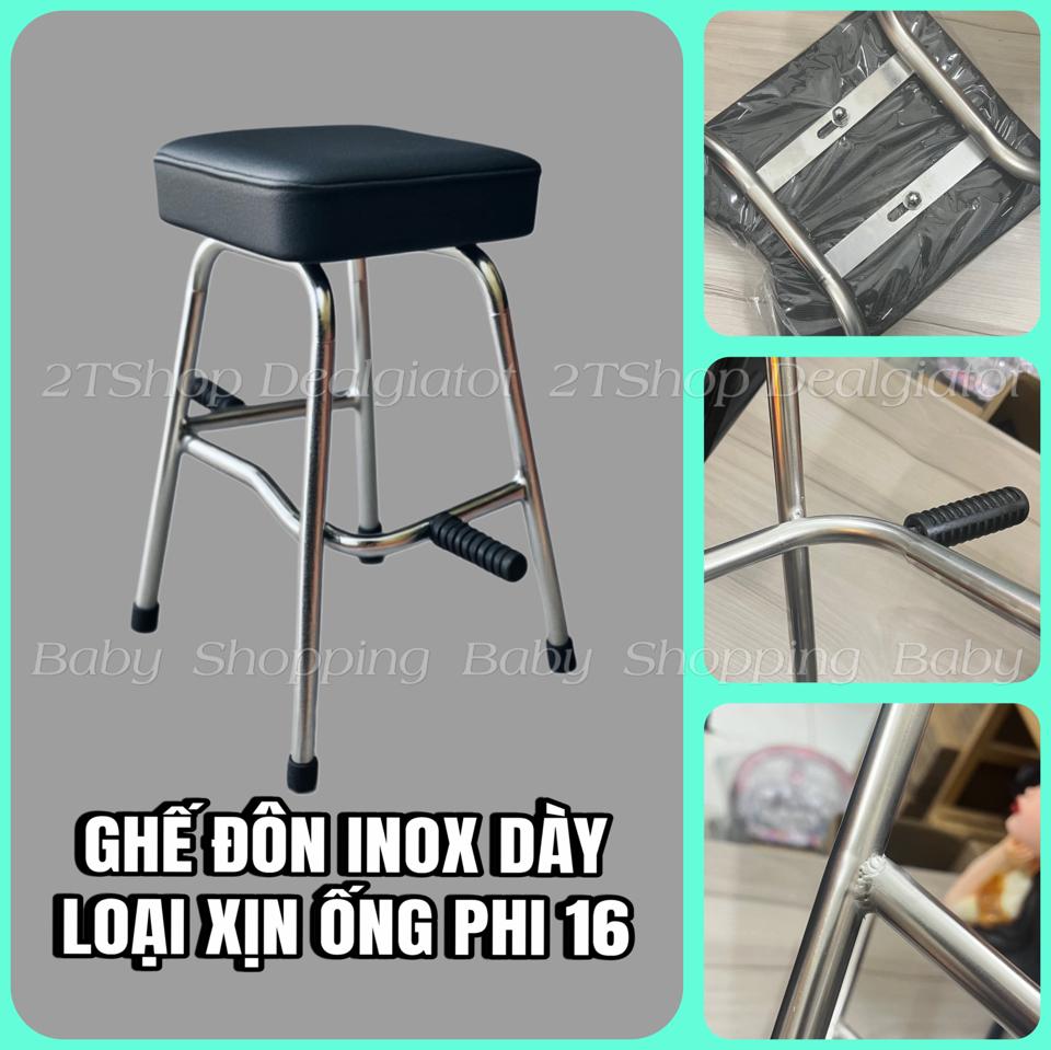 Ghế Đôn Ngồi Xe Máy Cho Bé Trên 2 Tuổi - Dành Cho Xe Vario, Luvias, Freego, Click, Click Thái, Fino - LOẠI INOX DÀY Sao chép-duoc-ban-tai-2TShop.Dealgiatot