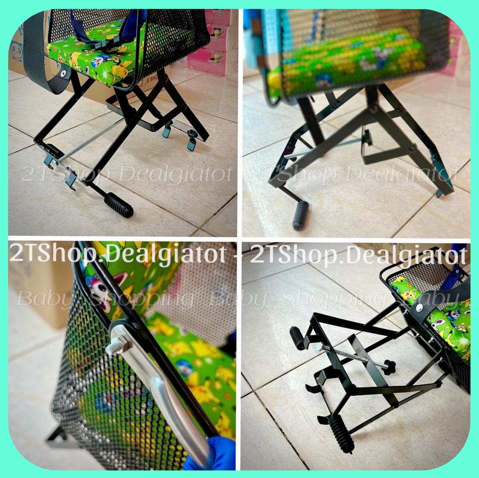 Ghế Lưới Sắt Ngồi Xe Máy Cho Bé Dưới 2 Tuổi - Dành Cho Nhiều Dòng XE SỐ,SIRIUS,FUTURE,WAVE,DREAM,BLADE,CUB,JUPITER,ALEXO-duoc-ban-tai-2TShop.Dealgiatot