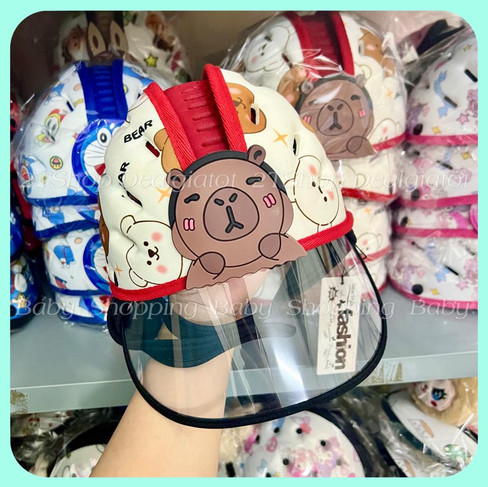 Nón Bảo Hiểm Cao Cấp Cho Bé Siêu Nhẹ Thoáng Khí- TẶNG KÈM KÍNH CHẮN BỤI - Bảo Vệ Đầu Cho Bé Tập Đi Tập Bò - HÀNG LOẠI 1-duoc-ban-tai-2TShop.Dealgiatot