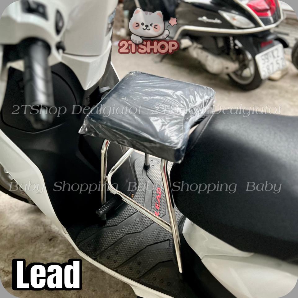 Ghế Đôn Ngồi Xe Máy Cho Bé Trên 2 Tuổi - Dành Cho Xe Lead,SCR,Spacy,Mio,Acruzo,Scoopy, Latte,Elite  - LOẠI INOX DÀY Sao chép-duoc-ban-tai-2TShop.Dealgiatot