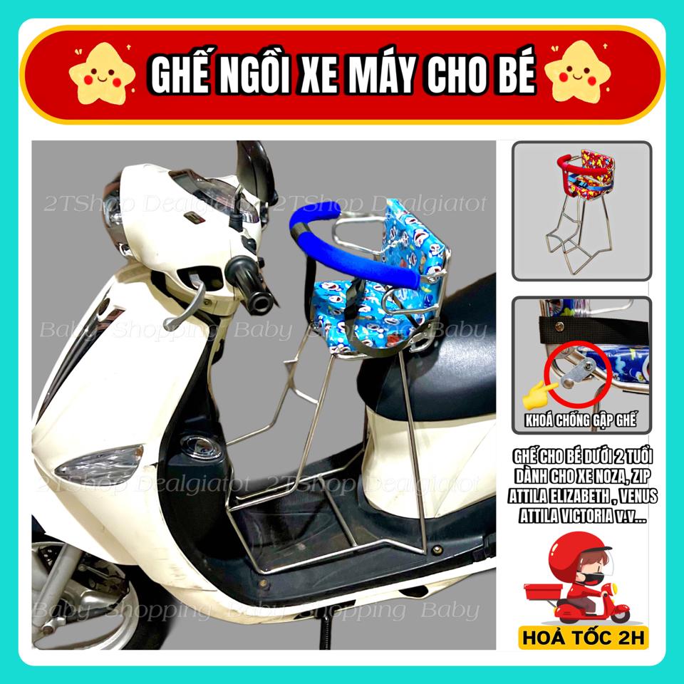 Ghế Ngồi Xe Máy Cho Bé Dưới 2 Tuổi Có Tựa Lưng - Dành Cho Xe Noza, Zip, Atila Victoria, Attila Elizabeth, Attila Venus Sao chép-duoc-ban-tai-2TShop.Dealgiatot