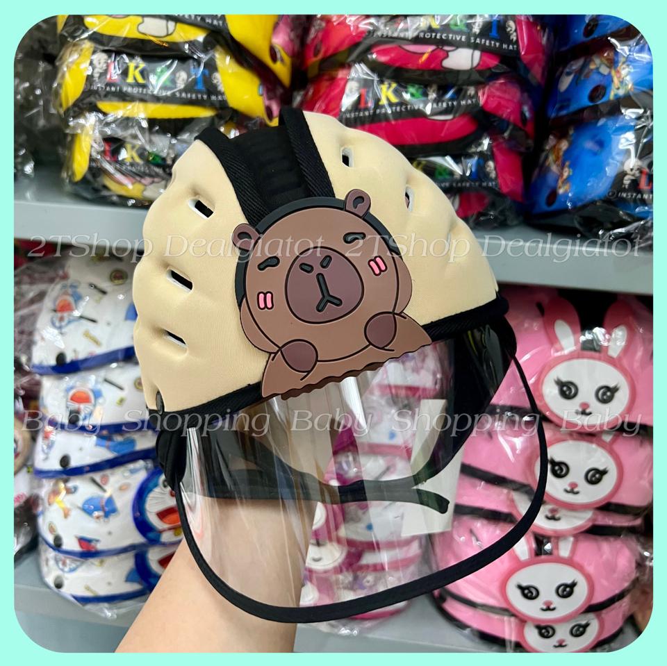 Nón Bảo Hiểm Cao Cấp Cho Bé Siêu Nhẹ Thoáng Khí- TẶNG KÈM KÍNH CHẮN BỤI - Bảo Vệ Đầu Cho Bé Tập Đi Tập Bò - HÀNG LOẠI 1-duoc-ban-tai-2TShop.Dealgiatot