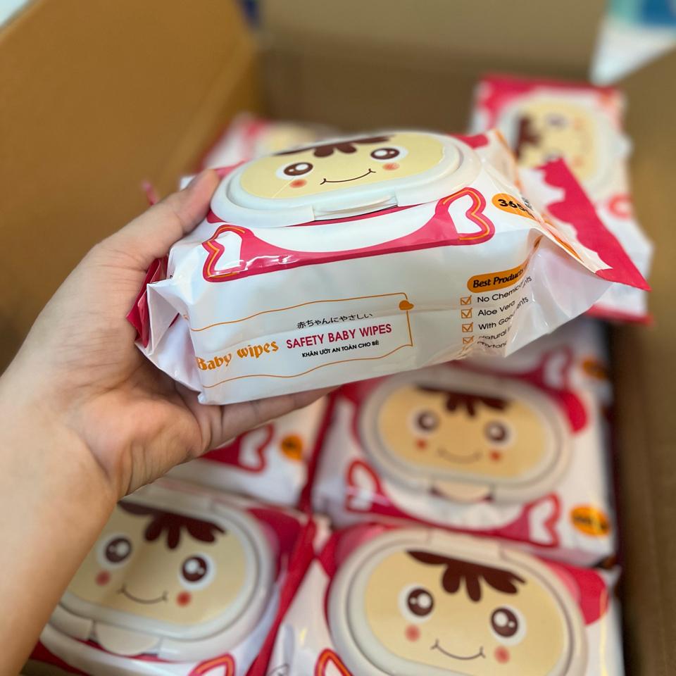 Khăn Uớt Cao Cấp Baby Wipes SAFETY Không Mùi An Toàn Cho Da Nhạy Cảm - 365Gram-duoc-ban-tai-2TShop.Dealgiatot