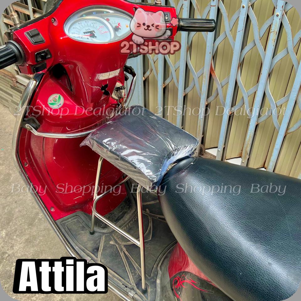 Ghế Đôn Ngồi Xe Máy Cho Bé Trên 2 Tuổi - Dành Cho Xe Noza, Zip, Fazzio, Attila - LOẠI INOX DÀY Sao chép-duoc-ban-tai-2TShop.Dealgiatot
