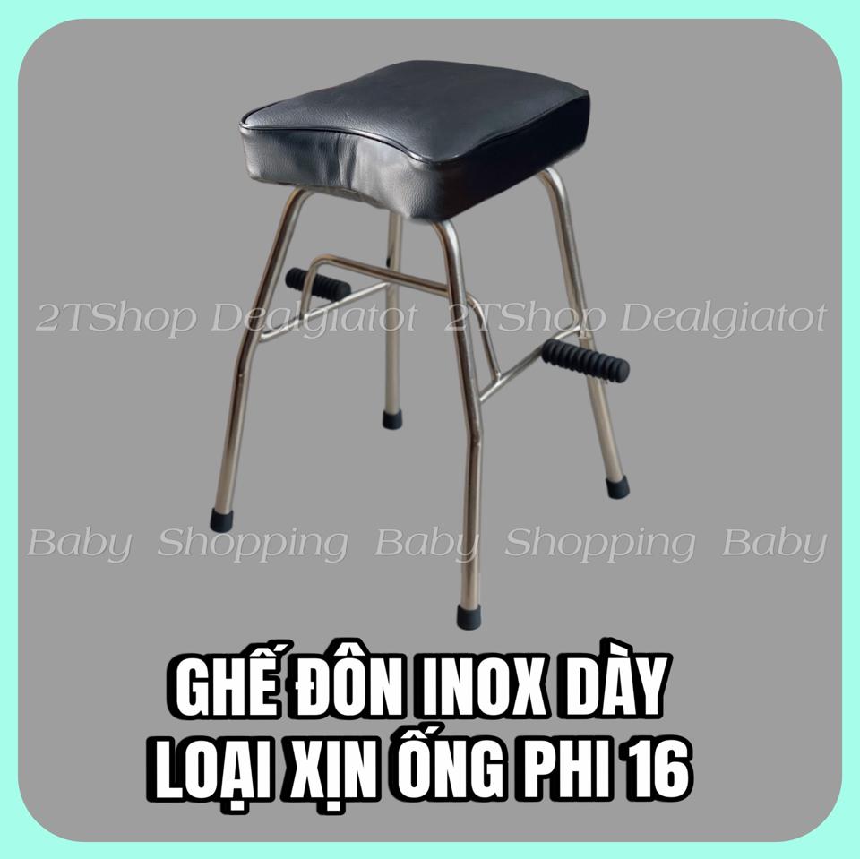 Ghế Đôn Ngồi Xe Máy Cho Bé Trên 2 Tuổi - Dành Cho Xe AB(AirBlade),PCX,Nouvo,Hayate - LOẠI INOX DÀY Sao chép-duoc-ban-tai-2TShop.Dealgiatot