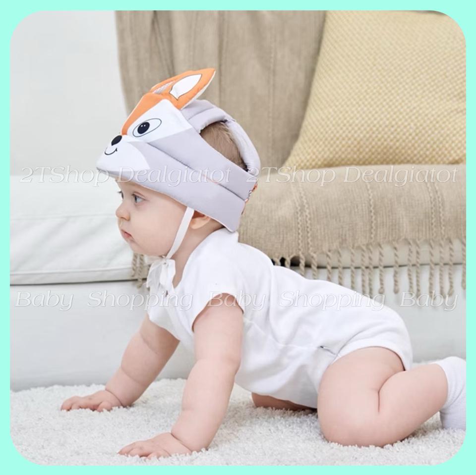 Mũ bảo vệ đầu cho bé, mũ chống ngã, chống va chạm in hình họa tiết xinh xắn-duoc-ban-tai-2TShop.Dealgiatot