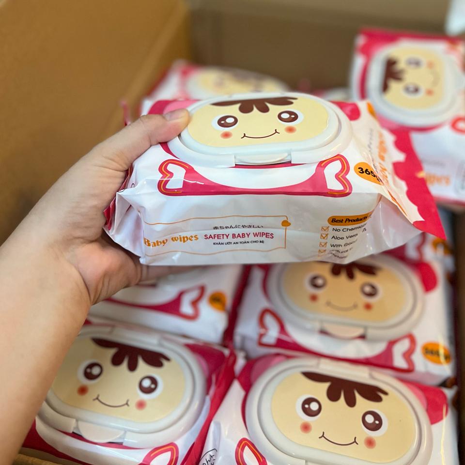 Khăn Uớt Cao Cấp Baby Wipes SAFETY Không Mùi An Toàn Cho Da Nhạy Cảm - 365Gram-duoc-ban-tai-2TShop.Dealgiatot