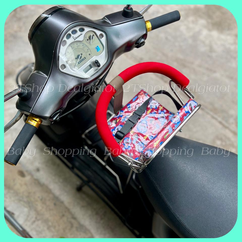 Ghế Ngồi Xe Máy Cho Bé Dưới 2 Tuổi Có Tựa Lưng - Dành Cho Xe Vespa LX, Vespa Sprint, Primavera, GTS-duoc-ban-tai-2TShop.Dealgiatot