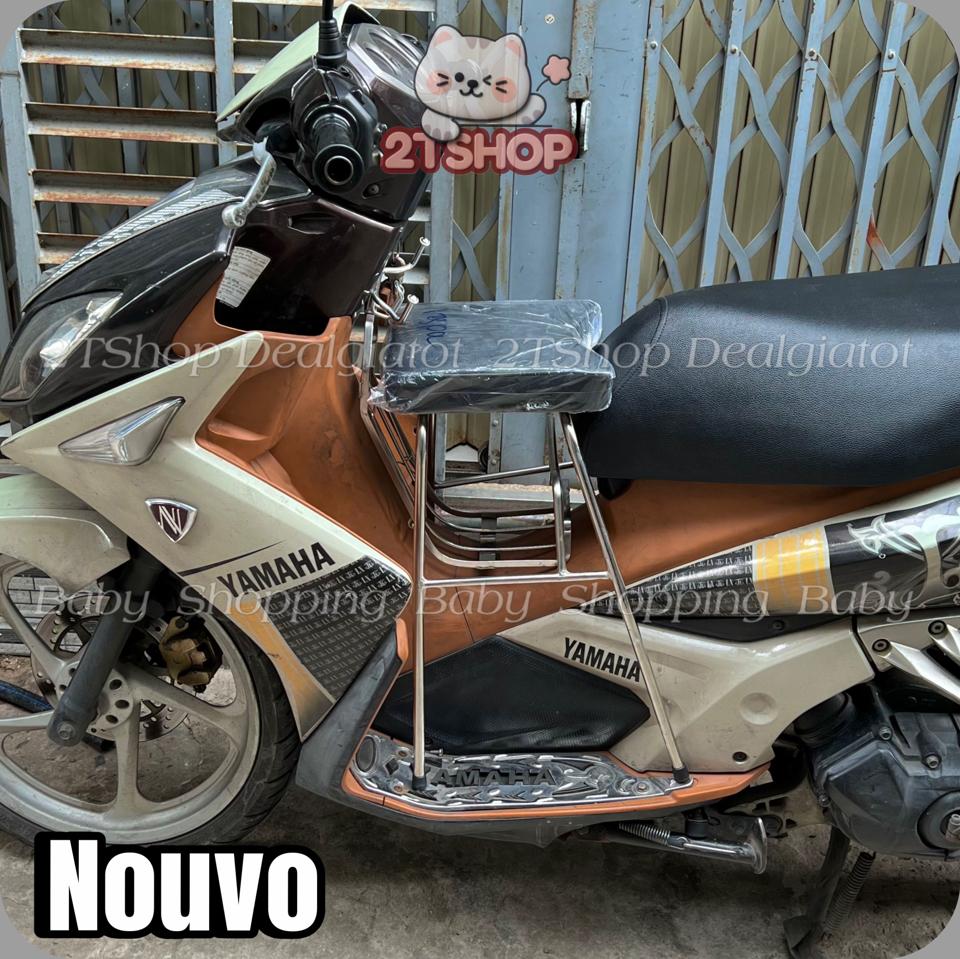 Ghế Đôn Ngồi Xe Máy Cho Bé Trên 2 Tuổi - Dành Cho Xe AB(AirBlade),PCX,Nouvo,Hayate - LOẠI INOX DÀY Sao chép-duoc-ban-tai-2TShop.Dealgiatot