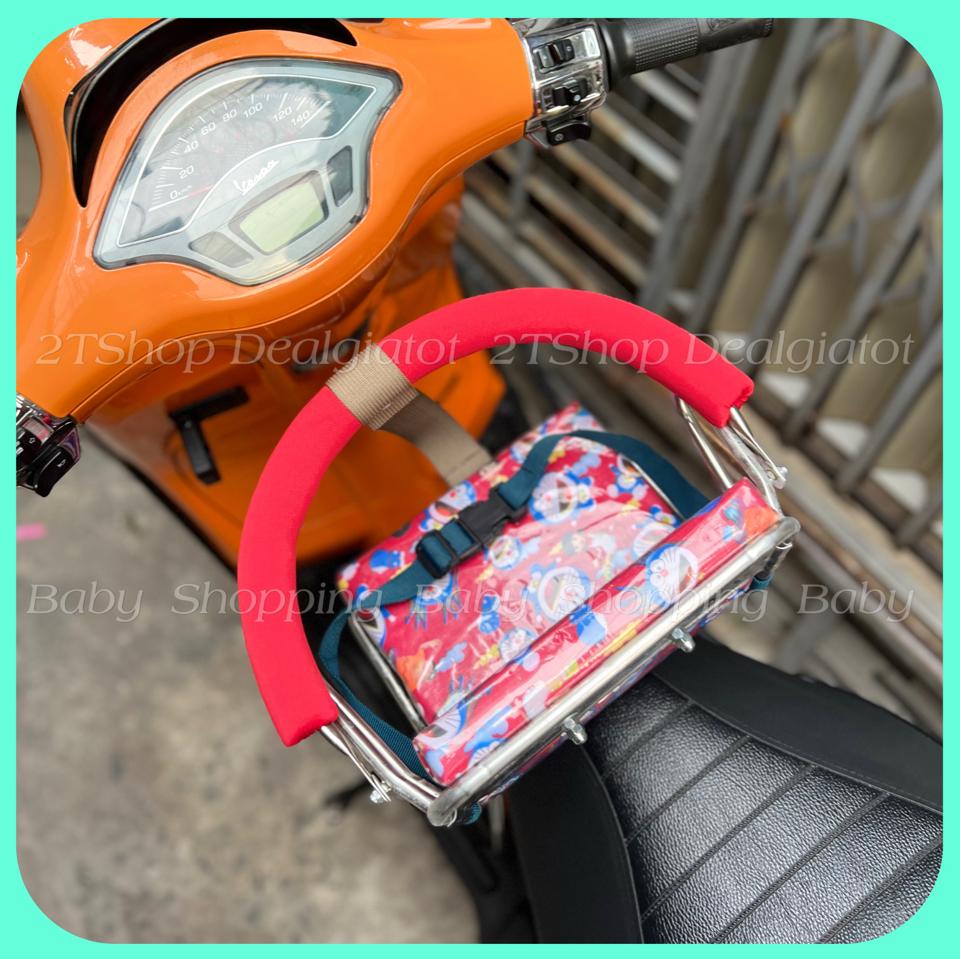 Ghế Ngồi Xe Máy Cho Bé Dưới 2 Tuổi Có Tựa Lưng - Dành Cho Xe Vespa LX, Vespa Sprint, Primavera, GTS-duoc-ban-tai-2TShop.Dealgiatot