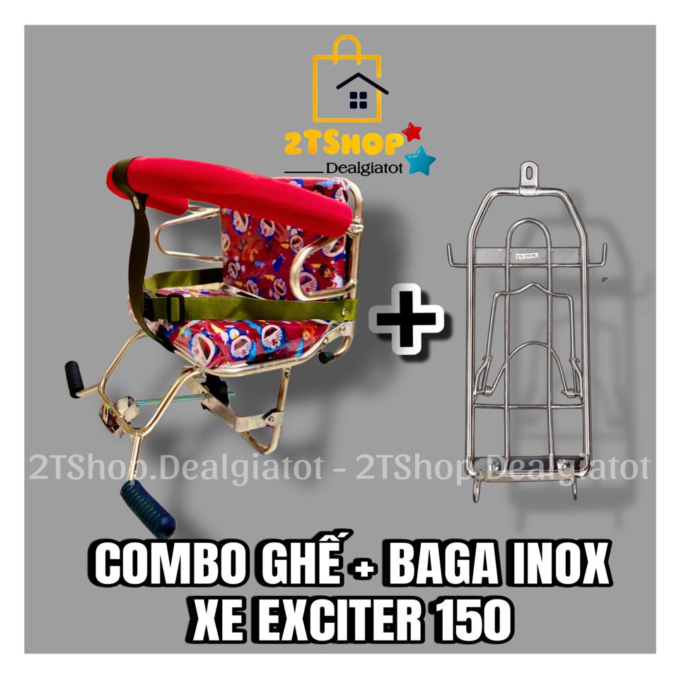 Combo Baga Và Ghế Đi Xe Cho Bé Dành Cho Xe Exciter(135-150-155), Winner, Winner X-duoc-ban-tai-2TShop.Dealgiatot